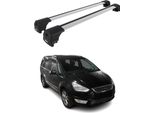 DachträGer GrundträGer FüR Ford Galaxy 2006-2015 Silber Alu 2 Tlg