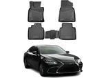 Omac Gummimatten FußMatten FüR Lexus Es 2018-2025 Tpe Automatten Schwarz 4X