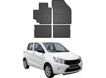 Omac Gummi FußMatten FüR Suzuki Celerio 2014-2025 Automatten Gummi Schwarz 4Tlg