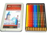 Koh-I-Noor Mondeluz 3722/12 - Pastelli Acquerellabili ČEské BuděJovice In Astuccio Di Latta - 12 Pz