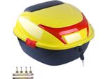 Box Posteriore Per Moto, Portabagagli Per Casco, Bauletto, Grande Capacità, Universale Per Scooter Elettrici, Misura Giallo Limone
