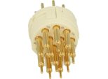 7002912127 Hummel M23 Segnale Contatto A Saldare Inserto Pin Connessione A Saldare, Numero Di Poli 12-Poli 200V, 8A, Colore Bianco -