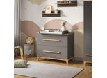 Vitalispa Fasciatoio Malia, 108 X 98 Cm Con Fasciatoio, Grigio/Artisan/Artigiano