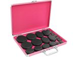 Set Per Massaggio Con Pietre Calde - Set Iniziale Con Scatola Riscaldante Portatile - 20 Pietre - Basalto - Spina Ue 220 W - 60-70 °C - 3 Kg - Nero Naturale