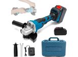 Smerigliatrice Angolare, Potenza 1500 W, Velocità Variabile, 1 Batteria, 1 Spina