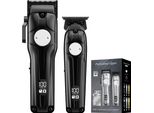 Inf Tagliacapelli Professionale Uomo - Senza Fili, Ricaricabile, Silenzioso, 2 Pz Nero
