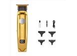 Inf Tagliacapelli Professionale Da Uomo - Regolabarba Cordless Con Display Digitale Oro