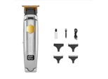 Inf Tagliacapelli Professionale Da Uomo - Regolabarba Cordless Con Display Digitale D'argento
