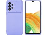 Cadorabo Custodia Per Samsung Galaxy A33 5G Custodia Protettiva In Viola Custodia Del Telefono Cellulare Tpu Custodia Cover Fotocamera Protezione