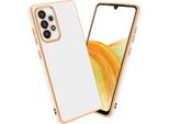 Cadorabo Cover Protettiva Per Samsung Galaxy A33 5G Cover In Bianco Telefono Cellulare Cover Tpu Silicone Fotocamera Protezione Caso