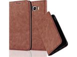 Cadorabo Custodia Per Samsung Galaxy J7 2016 Custodia Protettiva In Marrone Custodia Per Cellulare Cover Chiusura Magnetica