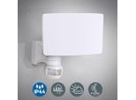 Led Lampada Da Parete Esterna, Lampada Esterna Con Rilevatore Di Movimento, Bianco, 20W Led, 2300Lm, 4000K Bianco Neutro, IP44