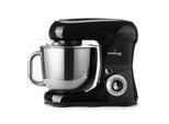 Lehmann Impastatrice Planetaria, Ciotola 5L, 6 Velocità + Pulse, Accessori - Frusta, Gancio Impastare E Mescolatore, Nero