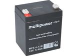 Batteria Al Piombo Multipower Mp 5.4 -12B 12V 5.4Ah