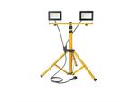 Faretto Led Da Lavoro Con Treppiede Orno Adviti AD-NL-6275, 2X 30W, 4000K, IP65, 2M