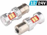 Vision R5W/R10W Ba15S 12/24V 13X 3030 Smd Led, Non Polari, Canbus, Bianco, 2 Pz.