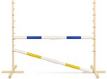 Ostacolo Di Salto Per Cavallo Hobby 160Cm, H-120 Cm, Due Travi - Blu E Giallo