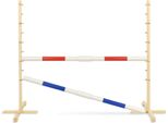 Ostacolo Di Salto Per Cavallo Hobby 160Cm, H-120 Cm, Due Raggi - Rosso E Blu