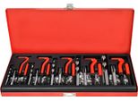 Sessamen-Lp Kit Per La Riparazione Di Filettature In 131 Pezzi Set Helicoil Con Inserti Manicotti Punta A Spirale M5 M6 M8 M10 M12 Per Filettature Danneggiate