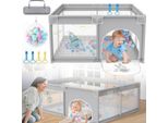 Sessamen-Lp Box Baby 150 X 180Cm Barriera Playpen Centro Attività In Plastica Pieghevole Con 50 Palline Colorate (Astronauti)