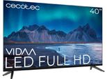 Cecotec Smart Tv, Tv Led De 40 Pollici Risoluzione Full Hd Serie A5 ALF50040. Smart Tv Vidaa, Dolby Audio, Smart Tv Vidaa, Wifi Integrato, Chromecast, 3 Hdmi E 2 Usb, Altoparlanti Da 16W.