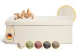 Panca Laleni Con Contenitore Spazioso - Panca Con Contenitore 110X38X38 Cm - Cassettone Con Contenitore - Panca Beige - Cassone Beige