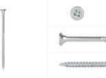 Viti Per Pannelli Truciolari Zincate 5 X 90 Mm Pozidrive A Filettatura Parziale - Confezione Da 200 Viti