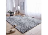 Ombre Shaggy Strado Teppich 60X90 Ombresilver (Hellgrau)