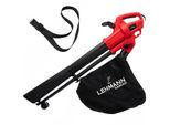 Lehmann Saltium LGALB-3540 Soffiatore Elettrico Di Rete Con Trituratore, Aspiratore Di Foglie Con Sacco Da 40L, Triturazione 10:1 3500W