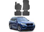 2017-2024 Bmw X3 G01 Tappetini In Gomma Nera 4 Pz