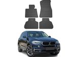 2013-2018 Bmw X5 F15 F85 Tappetini In Gomma Nera 4 Pz