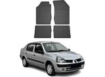 1998-2005 Renault Clio Tappetini In Gomma Nera 4 Pz