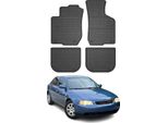 Omac Gummi FußMatten FüR Audi A3 8L 1996-2003 Automatten Gummi Schwarz 4Tlg