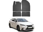 2010-2020 Lexus Ct 200H Tappetini In Gomma Nera 4 Pz