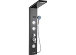 Jayseuw Pannello Doccia Sistema Doccia Pannello Doccia In Acciaio Inox Nero Titanio Colonna Doccia Con 5 Modalità Doccia Set Doccia Pannello Doccia Torre Con Doccia A Pioggia (Nero)