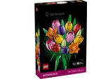 Bouquet Di Tulipani Lego Botanicals - Fiori Artificiali Per Adulti - Incl. 14 Tulipani Artificiali In 5 Colori Per Fiori Decorativi Per La Scrivania E La Casa - Set Di Artigianato Fai Da Te Come Regalo Per Le Donne - 11501