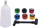 Imbuto Per Il Riempimento Dell'olio Motore - Set Di Imbuti Con Adattatori - 8 Pezzi - Imbuto Angolato - Riempimento Pulito - Bianco