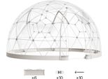 Succebuy Cupola Trasparente Da Giardino 2,9X1,7 M, Tenda A Bolle Per 2-4 Persone, Serra Geodetica Con Finestra, Tenda In Pvc Per Giardino, Terrazza, Campeggio, Feste E Matrimoni