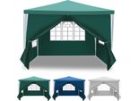 Izrielar Gazebo 3X3M Con Pareti Laterali Borsa Impermeabile Protezione Uv 50+ Gazebo Da Giardino Tenda Da Festa Verde