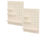 2X Organizzatore Per Lavagne Bianche In Legno Maclean Colore Legno Chiaro 60X80 Cm Max. 20 Kg MC-131 Wd