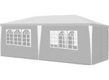 Tenda Gazebo Izrielar Per Feste In Giardino E Celebrazioni, Resistente Alla Pioggia E Al Vento, Con Pareti Laterali 3X6M Bianco