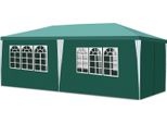 Tenda Gazebo Izrielar Per Feste In Giardino E Celebrazioni, Resistente Alla Pioggia E Al Vento, Con Pareti Laterali 3X6M Verde