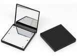 Inf Specchio Per Trucco Led - Pieghevole Con 6 Luci, Portatile Per Viaggio Nero