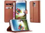 Cadorabo Custodia Per Samsung Galaxy S5 / S5 Neo Custodia Protettiva In Marrone Custodia Per Cellulare Cover Chiusura Magnetica