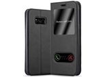 Cadorabo Custodia Protettiva Per Samsung Galaxy S8 Cover In Nero Custodia Del Telefono Cellulare Custodia A Libro Cover Case
