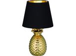 Lampada Da Tavolo Pineapple E14/40 W, Nero, Oro