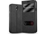 Cadorabo Custodia Protettiva Per Samsung Galaxy Note 3 Neo Cover In Nero Custodia Del Telefono Cellulare Libro Custodia Cover Etui