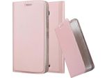Cadorabo Custodia Per Cellulare Per Motorola Moto C Custodia Protettiva In Rosa Cover Etui Book Case Booklet