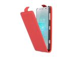 Cadorabo Custodia Protettiva Per Sony Xperia XZ2 Compact In Rosso Custodia Flip Case Per Telefono Cellulare Custodia Cover In
