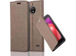 Cadorabo Custodia Per Motorola Moto E4 Custodia Protettiva In Marrone Custodia Per Cellulare Custodia Cover Chiusura Magnetica